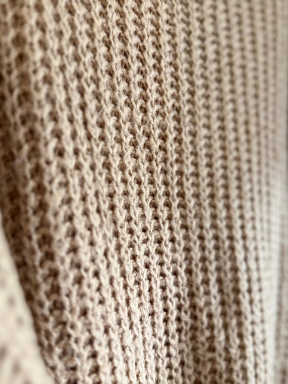 Simplee Plus Tan Drop Shoulder Ribbed Knit Sweater 2XL - Picture 4 of 5